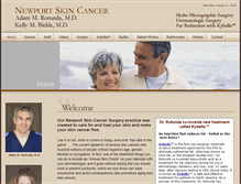 Tablet Screenshot of newportskincancer.com